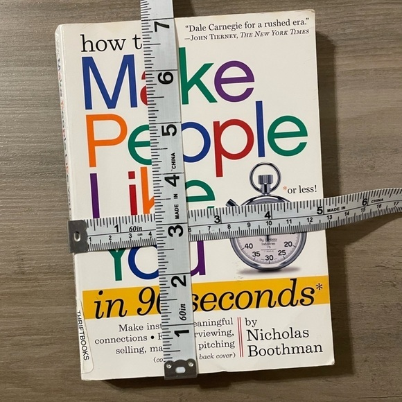 How to Make People Like You in 90 Seconds or Less
Book by Nicholas Boothman book - Picture 5 of 6